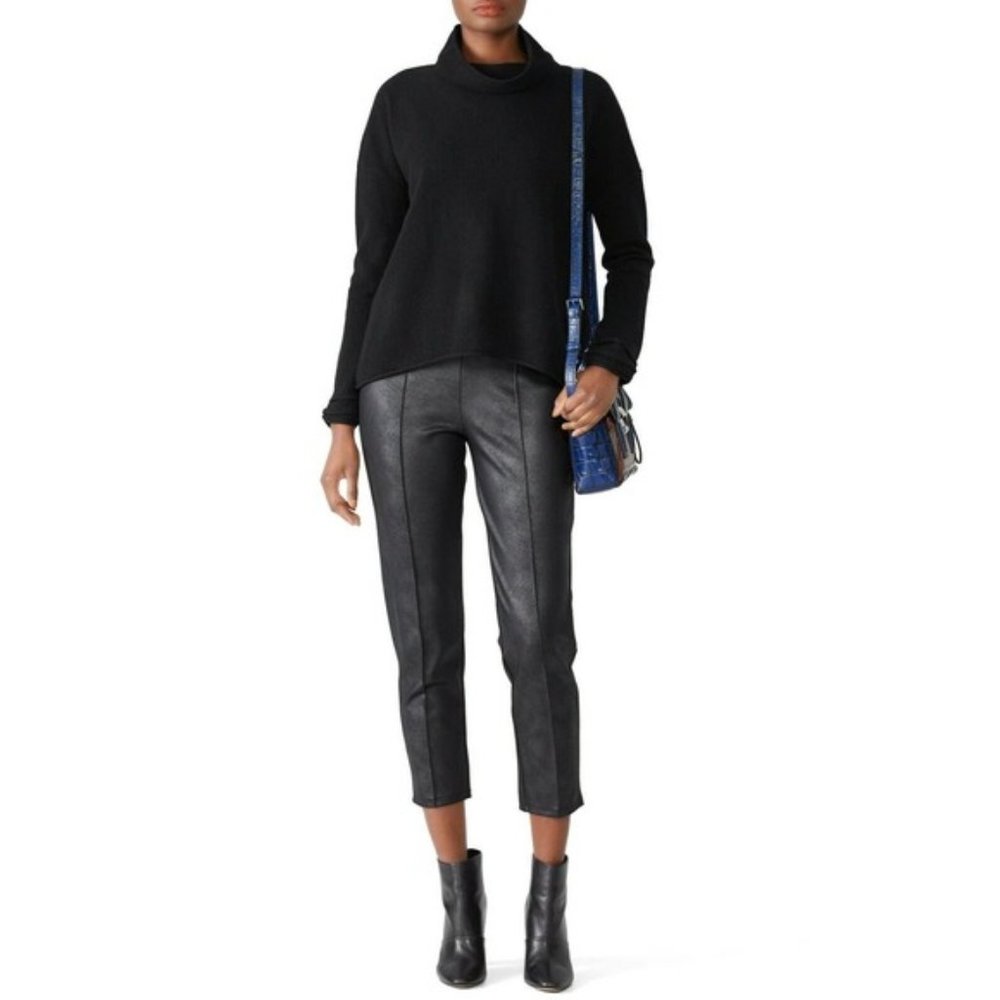 Leota Vegan Leather Nia Cropped Pants Size S